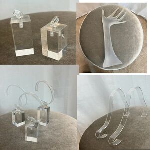 Clear acrylic jewelry display sets ring watch bracelet shoes bundle